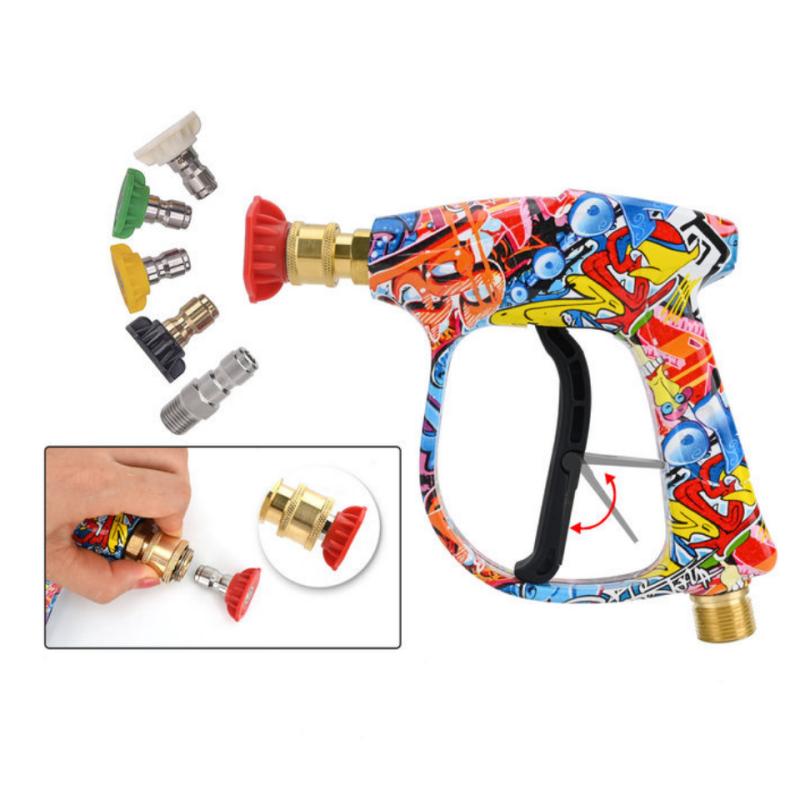 High Pressure Washer Gun with 5PCS Nozzles