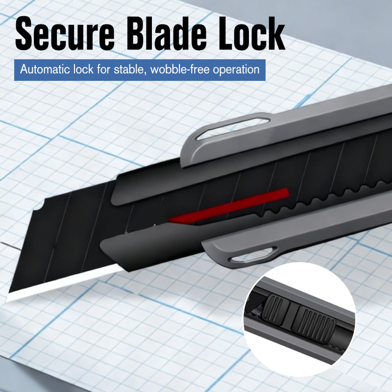 🔪 50% OFF NOW ! ⚡ Heavy-Duty Sharp Utility Knife – Ergonomic Grip, Safety Lock & Replaceable Blade 🛠️
