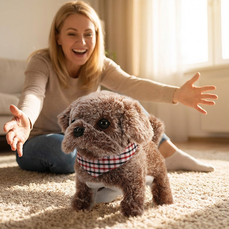 🔥Hot Sale Offers-Interactive Walking & Barking Plush Puppy Toy