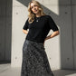 Women's Knit Top & Sequin Skirt 2-Piece Set