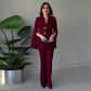 🔥New arrivals offer-Women's Elegant Split Sleeve Blazer & Pants 2-Piece Set