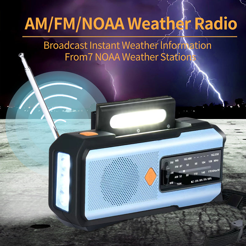 🔥Hot Sale Offers-Solar Hand-Crank Emergency Weather Radio