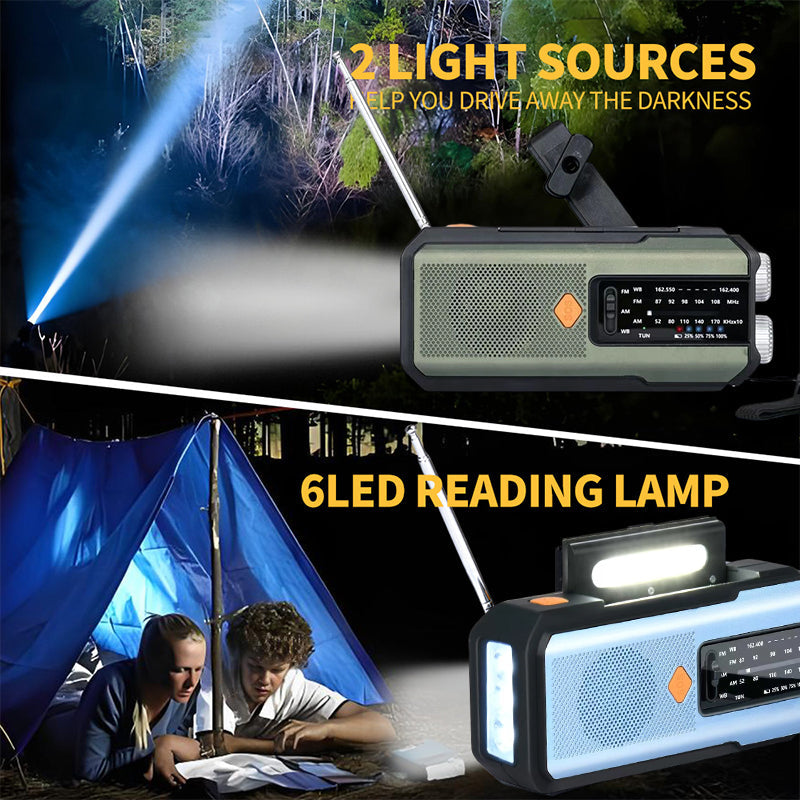 🔥Hot Sale Offers-Solar Hand-Crank Emergency Weather Radio
