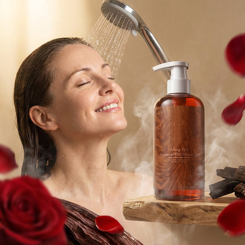 Nourishing & Fragrant Rose Essential Oil Shower Gel