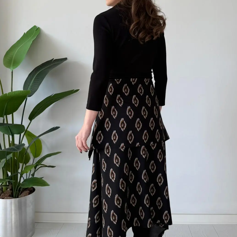 🔥New arrivals offer-Tie-Waist Fit & Flare Midi Dress