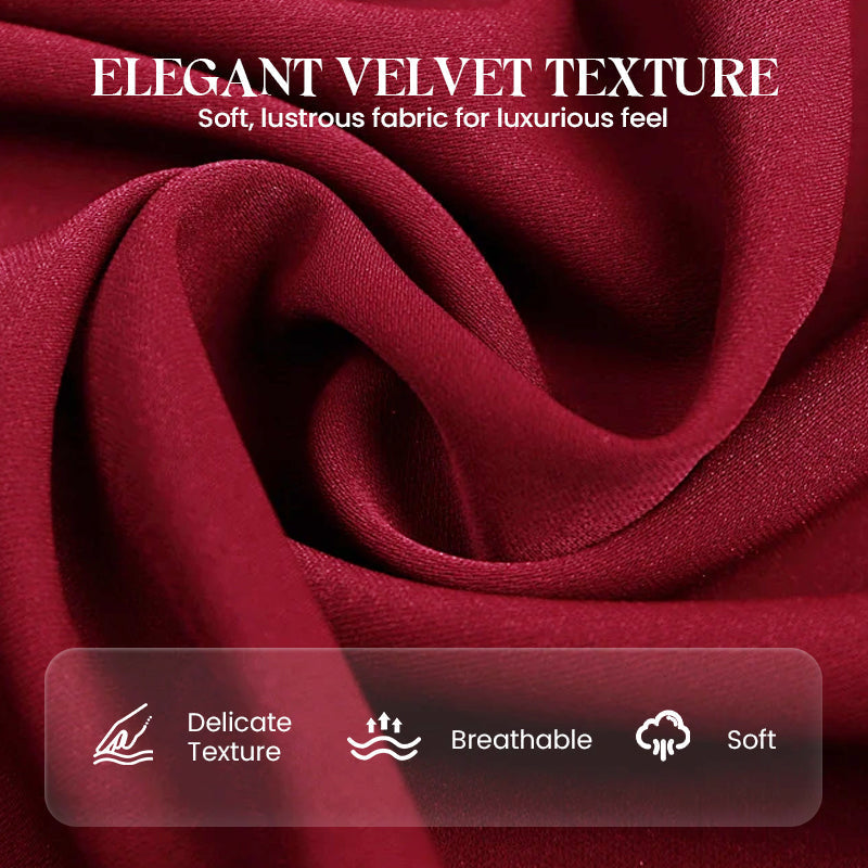 🔥New arrivals offer-Elegant Velvet Bell Sleeve Maxi Dress