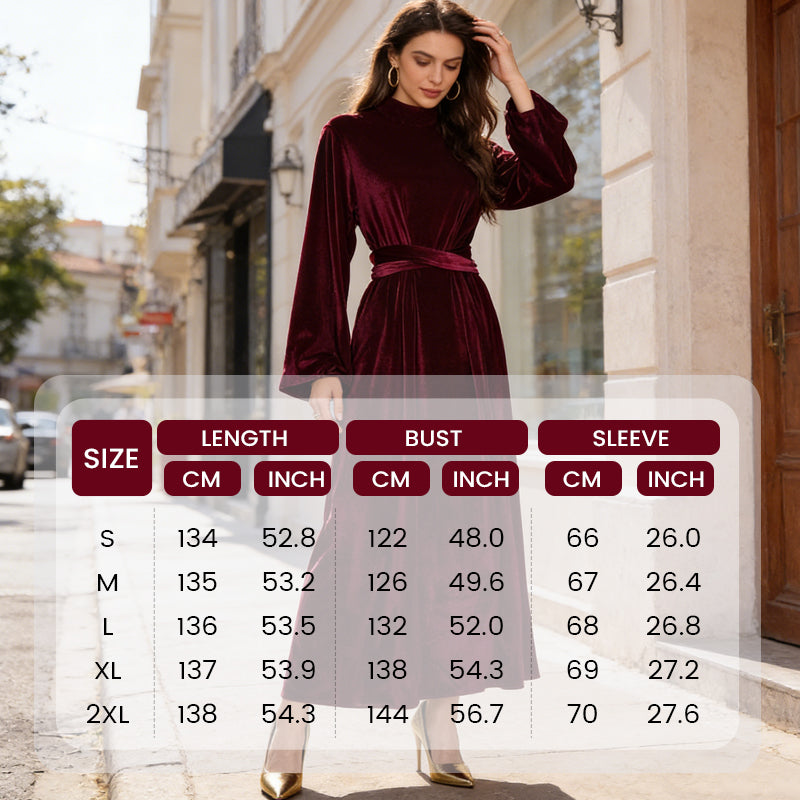 🔥New arrivals offer-Elegant Velvet Bell Sleeve Maxi Dress