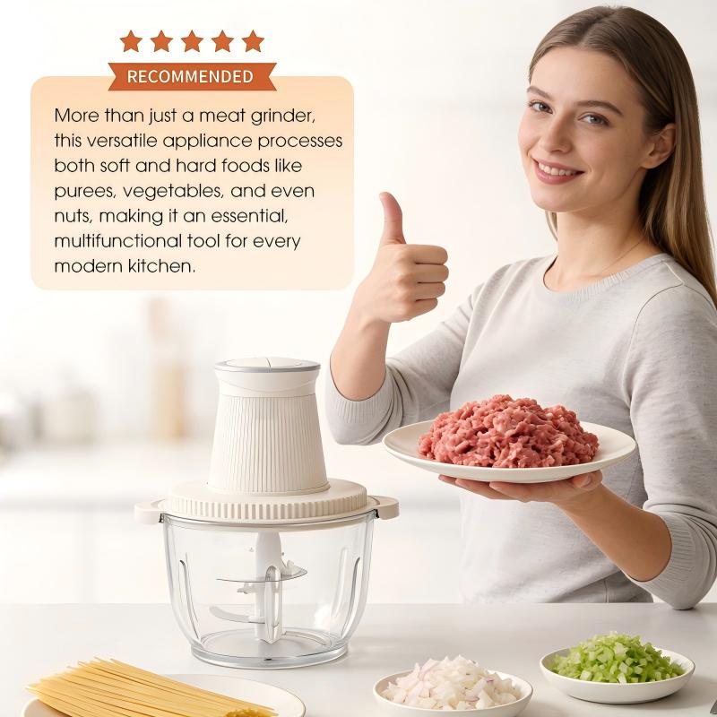 🔥Hot Sale Offers-Electric Meat Grinder with 2.5L Glass Bowl