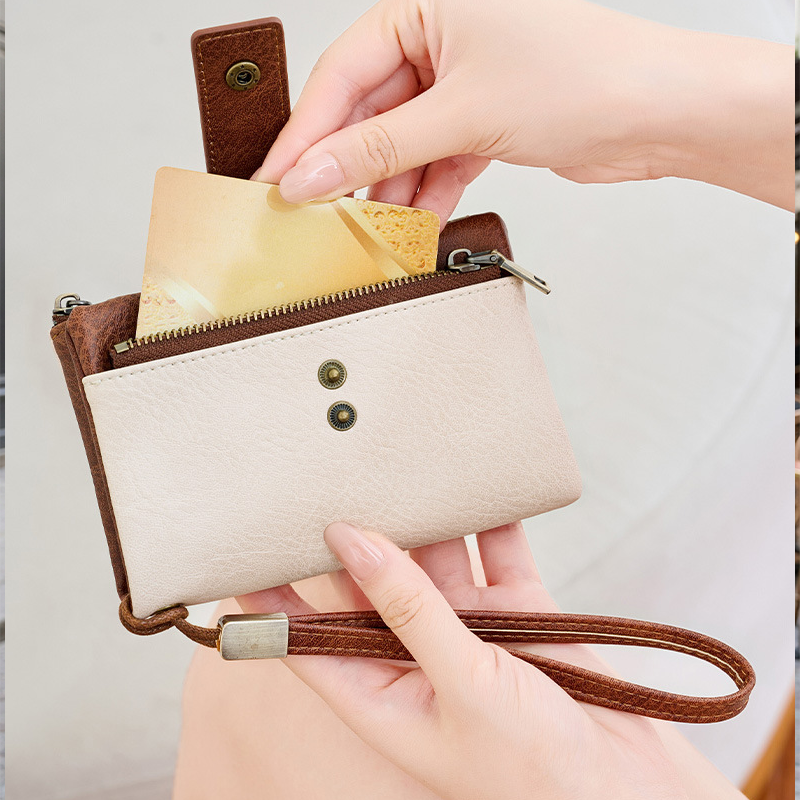 🔥Limited-time offer-Women's Retro Style RFID Blocking Tri-fold Wallet