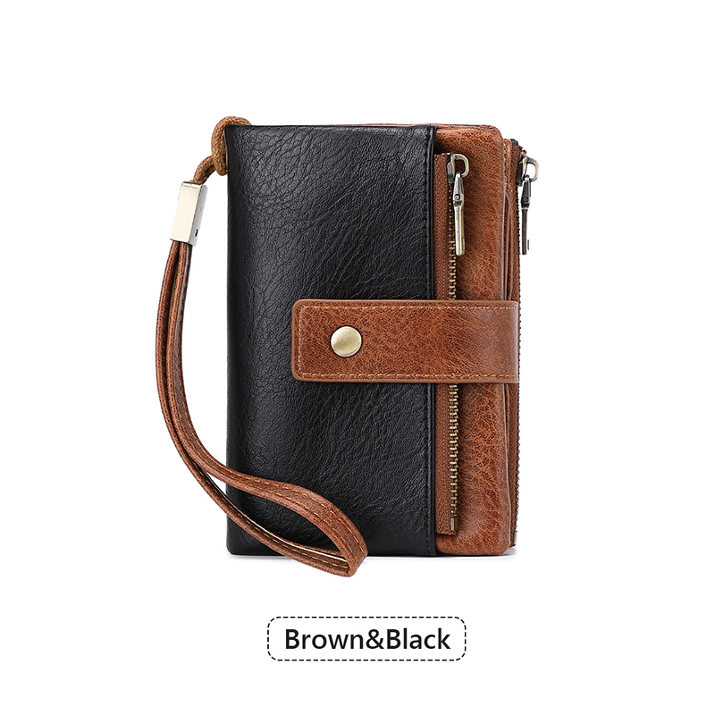 🔥Limited-time offer-Women's Retro Style RFID Blocking Tri-fold Wallet