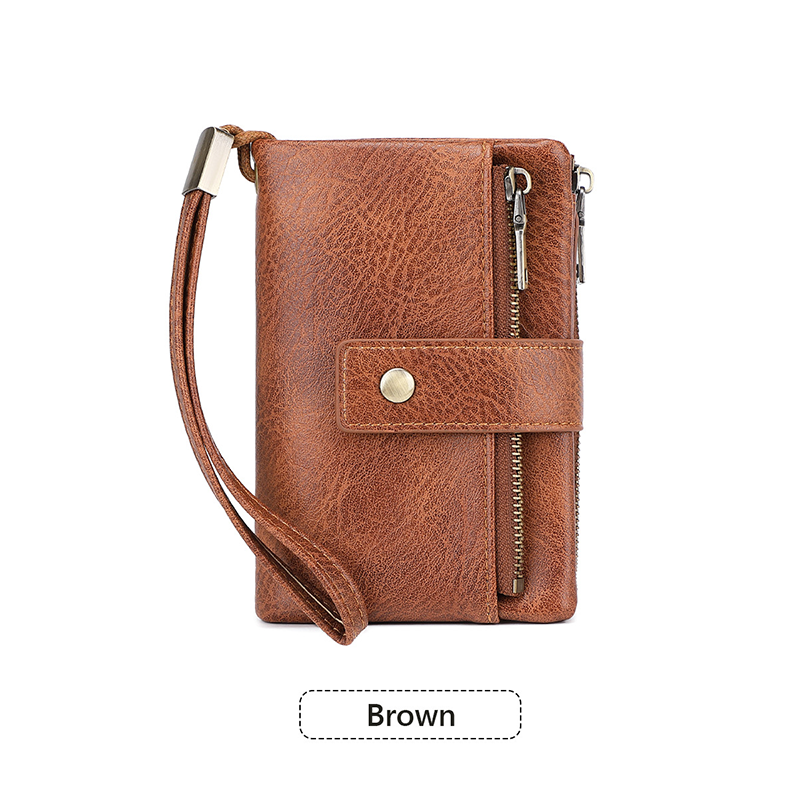 🔥Limited-time offer-Women's Retro Style RFID Blocking Tri-fold Wallet