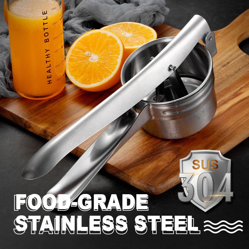 📢📢50%  OFF !! ⏰AEX Multifunctional Stainless Steel Potato, Juice & Food Press