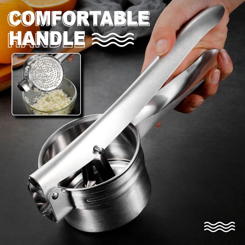 📢📢50%  OFF !! ⏰AEX Multifunctional Stainless Steel Potato, Juice & Food Press