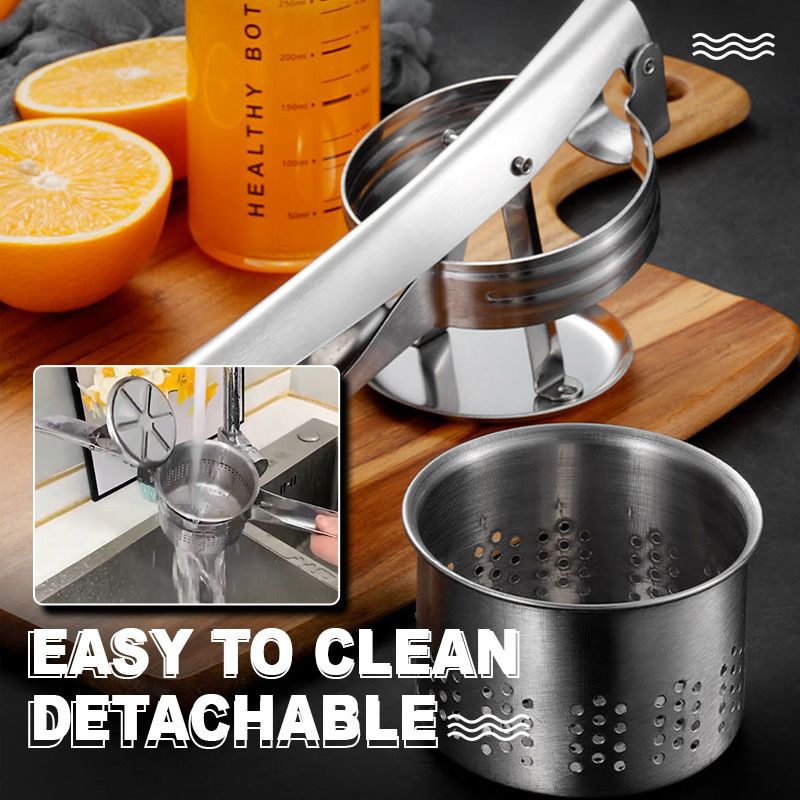 📢📢50%  OFF !! ⏰AEX Multifunctional Stainless Steel Potato, Juice & Food Press