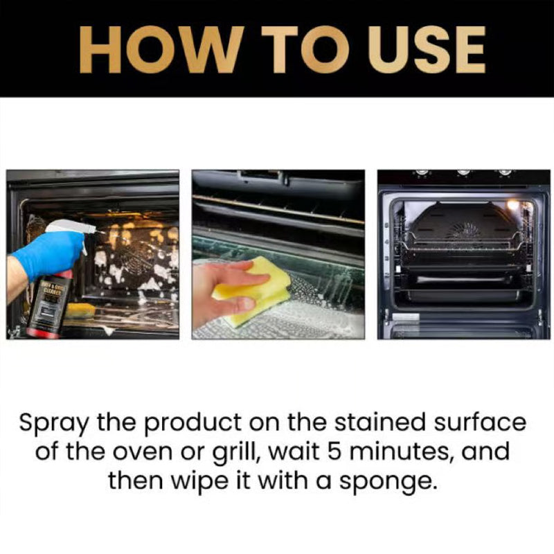 🧼 Buy 5 get 5 free✨ Oven & Grill Cleaner Spray – Dissolves Grease in 5 Mins, No Scrubbing & Eliminates Odors 🔥  21 Reviews