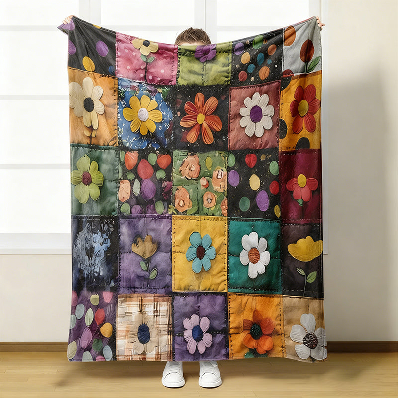 🔥Hot Sale Offers-Cozy & Soft Floral Flannel Blanket