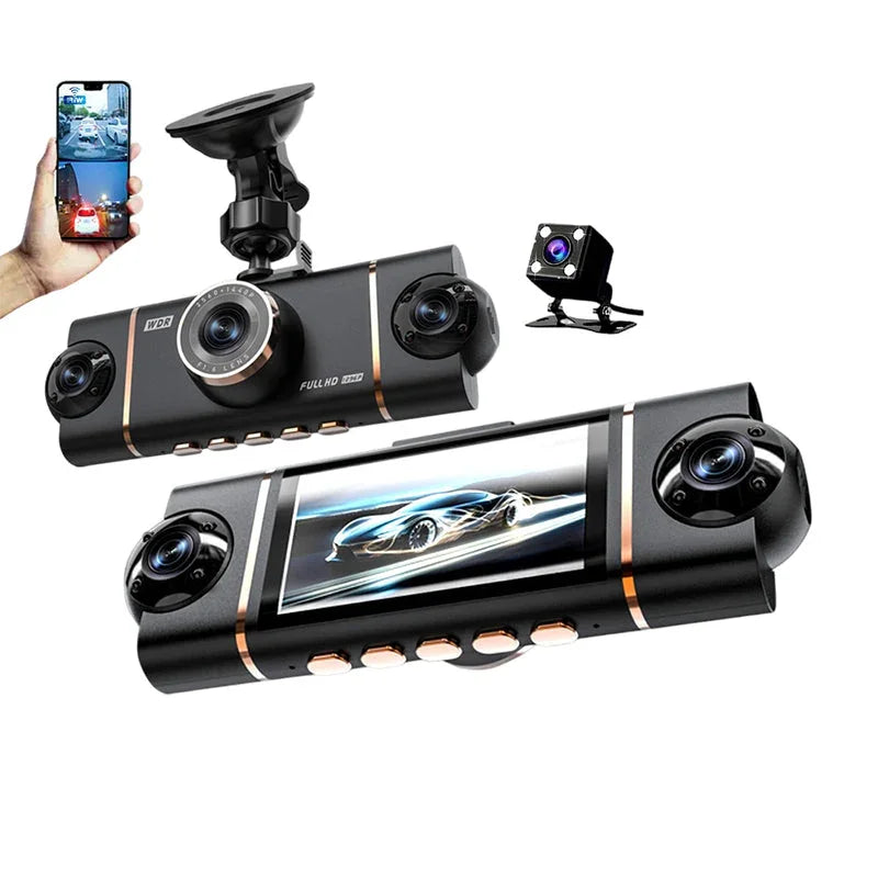 🥳2026 HOT SALE🥳💞50K+ SOLD!🌙🚘 50% OFF! 4-Channel Car Camera – Front, rear & interior coverage. Motion detection, loop recording. G-sensor locks accident footage. Drive & park with confidence. 👴✅