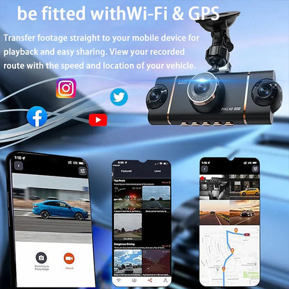 🥳2026 HOT SALE🥳💞50K+ SOLD!🌙🚘 50% OFF! 4-Channel Car Camera – Front, rear & interior coverage. Motion detection, loop recording. G-sensor locks accident footage. Drive & park with confidence. 👴✅