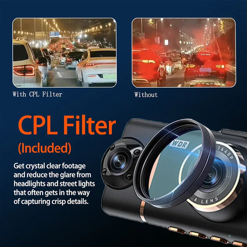 🥳2026 HOT SALE🥳💞50K+ SOLD!🌙🚘 50% OFF! 4-Channel Car Camera – Front, rear & interior coverage. Motion detection, loop recording. G-sensor locks accident footage. Drive & park with confidence. 👴✅