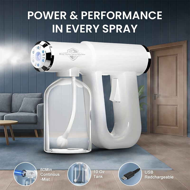 🔥2026 Hot Sale 50% OFF🔥Handheld Electric Nano Disinfection Spray with Blue Light