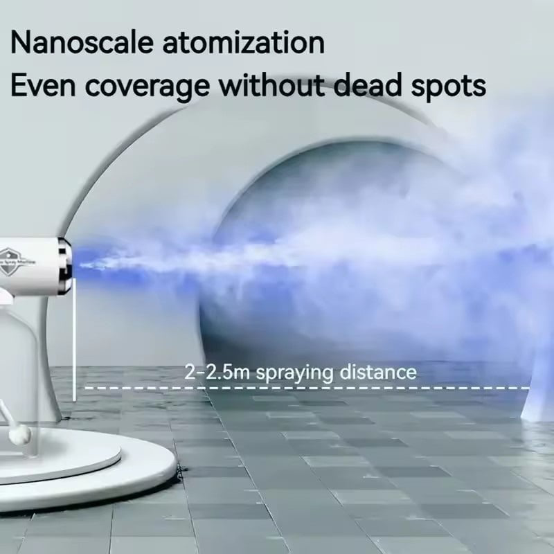 🔥2026 Hot Sale 50% OFF🔥Handheld Electric Nano Disinfection Spray with Blue Light