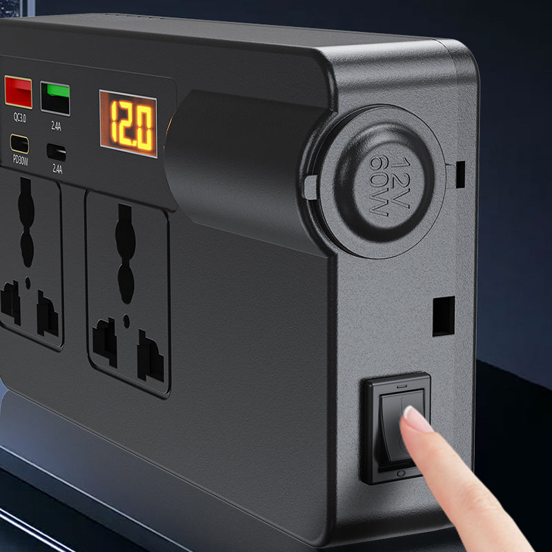 🔥Hot Sale Offers-Portable Car Inverter 12V/24V to 220V with Digital Display