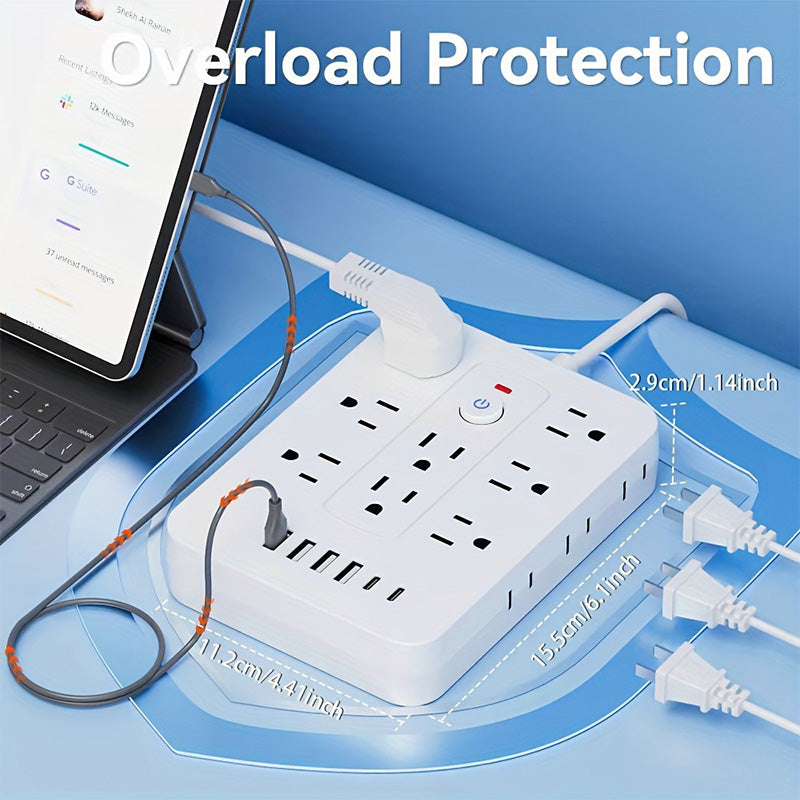 🔥Limited-time offer-20-in-1 Power Strip with Overload Protection