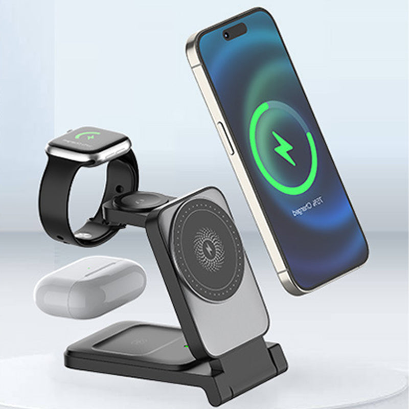 🔥Hot Sale Offers-3-in-1 Foldable Magnetic Wireless Charger