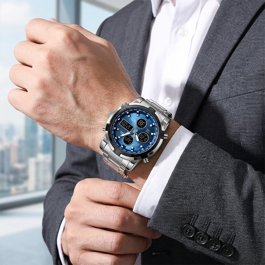 ⌚ 49% OFF NOW! 🪖 Men‘s Military Watch – Analog-Digital Display, Waterproof & Shock-Resistant 🛡️