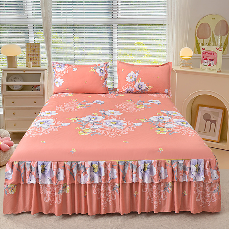 🛏️ 49% OFF NOW! 🎀 3-Piece Ruffled Bed Skirt Set – Elegant Design, Easy Fit & Complete Coverage 🛌