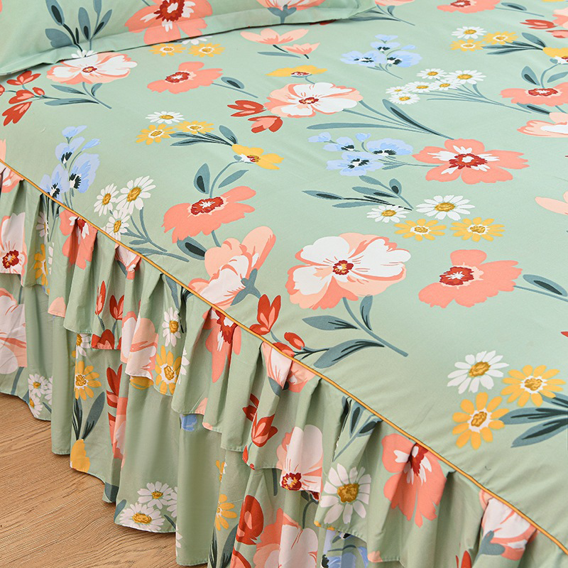 🛏️ 49% OFF NOW! 🎀 3-Piece Ruffled Bed Skirt Set – Elegant Design, Easy Fit & Complete Coverage 🛌