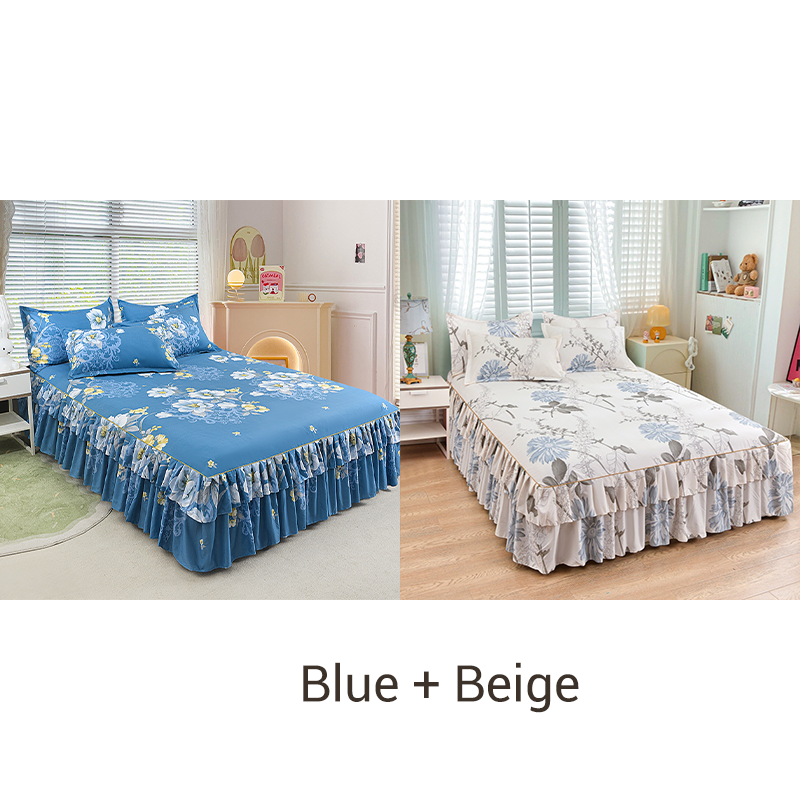 🛏️ 49% OFF NOW! 🎀 3-Piece Ruffled Bed Skirt Set – Elegant Design, Easy Fit & Complete Coverage 🛌