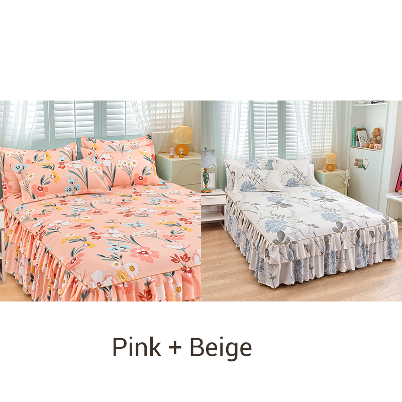 🛏️ 49% OFF NOW! 🎀 3-Piece Ruffled Bed Skirt Set – Elegant Design, Easy Fit & Complete Coverage 🛌