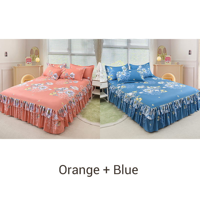 🛏️ 49% OFF NOW! 🎀 3-Piece Ruffled Bed Skirt Set – Elegant Design, Easy Fit & Complete Coverage 🛌
