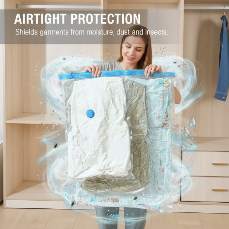 🥳2026 HOT SALE🥳💞50K+ SOLD!📦🧺 Seasonal Storage Made Simple. Leak-Proof Vacuum Bags for Blankets & Clothes – Half Price! 🧙‍♂️🛏️