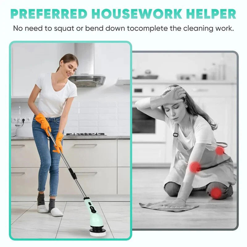 💐50% OFF ! Multifunctional Electric Brush – Goodbye Stubborn Stains 🔧💪【Special Price】