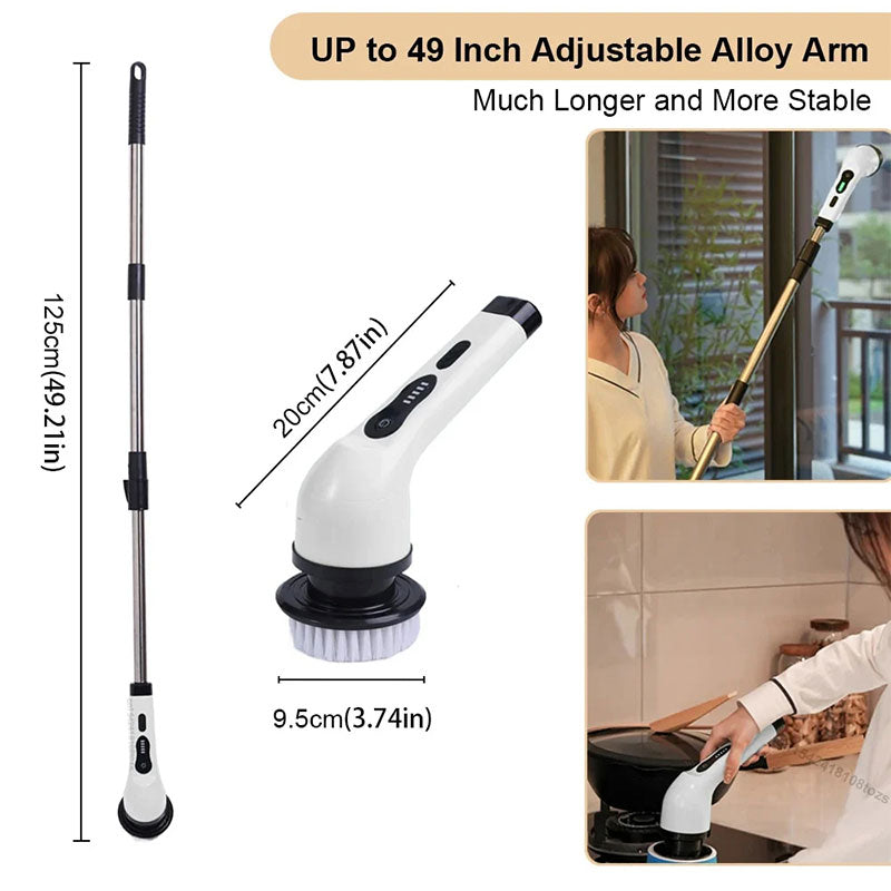 💐50% OFF ! Multifunctional Electric Brush – Goodbye Stubborn Stains 🔧💪【Special Price】