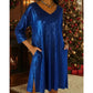 🔥New Arrivals & Special Offers-Women's Sparkle Sequin V-Neck Dress