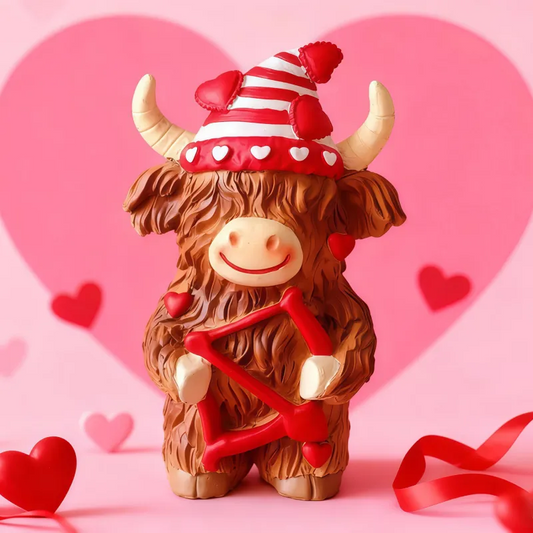 🔥Hot Sale Offers-Valentine's Day Highland Cow Couple Figurines