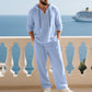 📢📢49% OFF !!!Men's Hooded Casual Loose Top & Pants 2-Piece Set