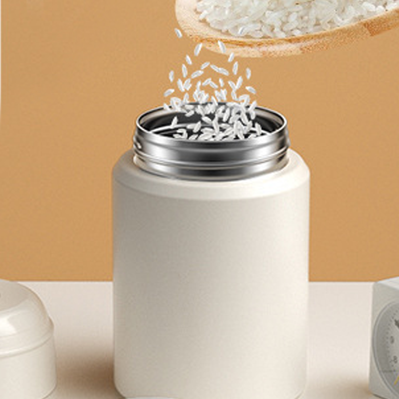 316 Stainless Steel Thermal Food Jar with Folding Spoon