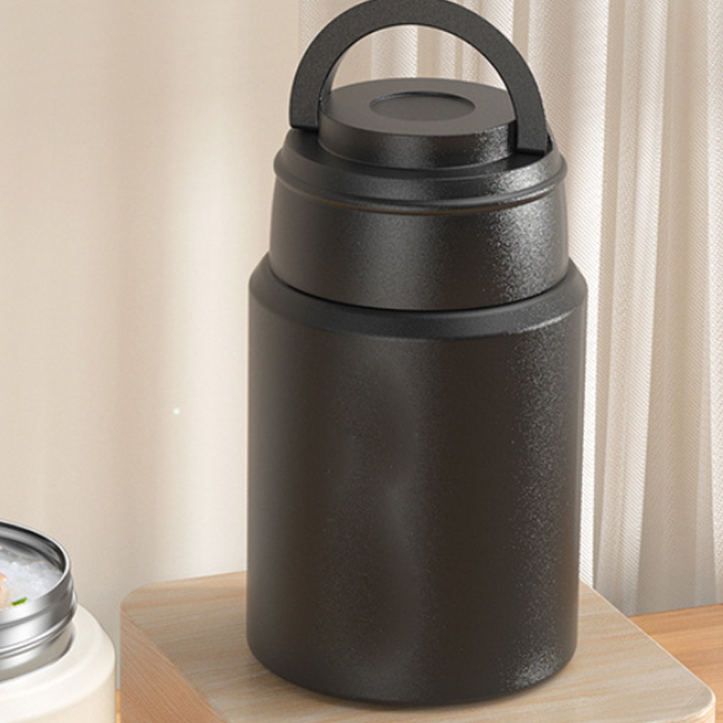 316 Stainless Steel Thermal Food Jar with Folding Spoon