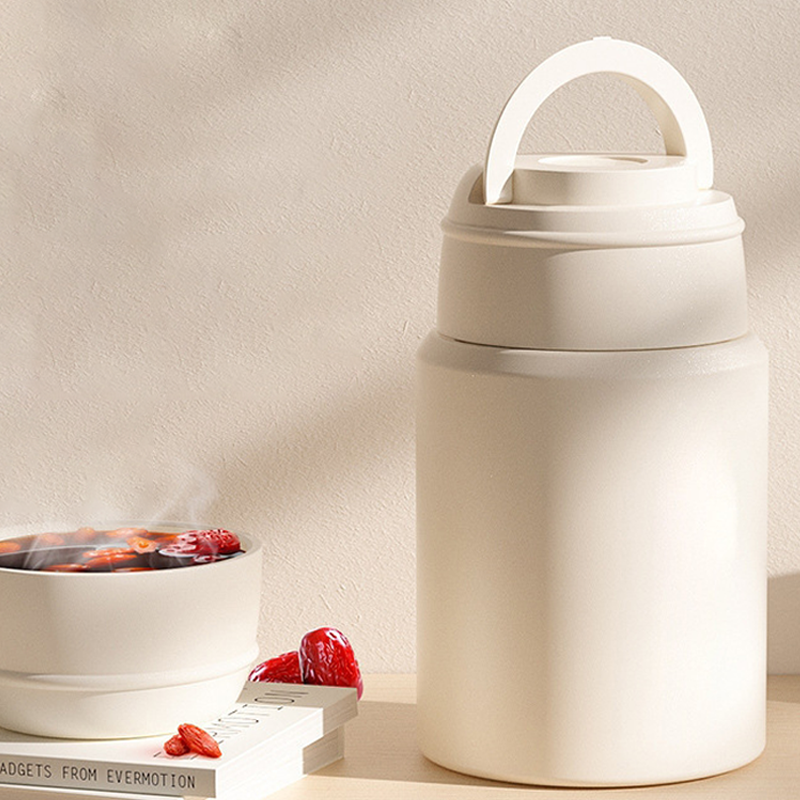 316 Stainless Steel Thermal Food Jar with Folding Spoon