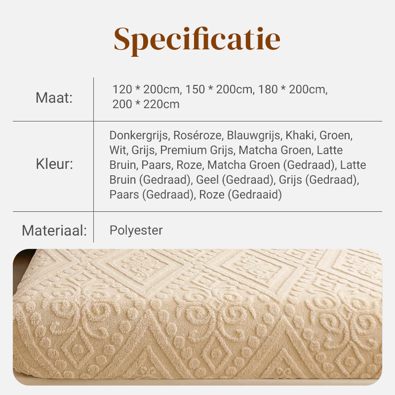 360° All-Around Stretch Plush Knit Fitted Sheet