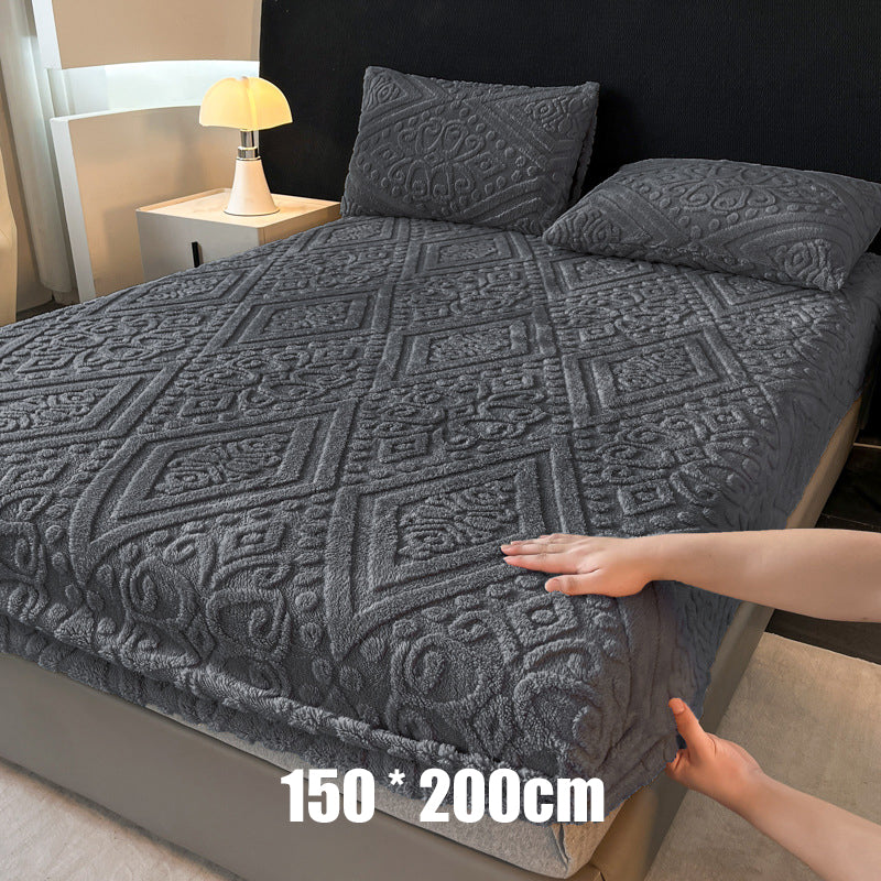 360° All-Around Stretch Plush Knit Fitted Sheet