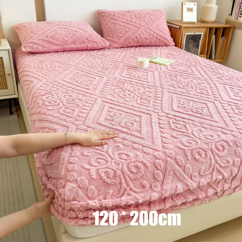 360° All-Around Stretch Plush Knit Fitted Sheet