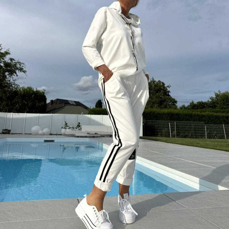 Women’s Hooded Jacket & Drawstring Pants Set