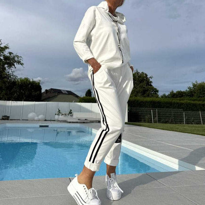 Women’s Hooded Jacket & Drawstring Pants Set