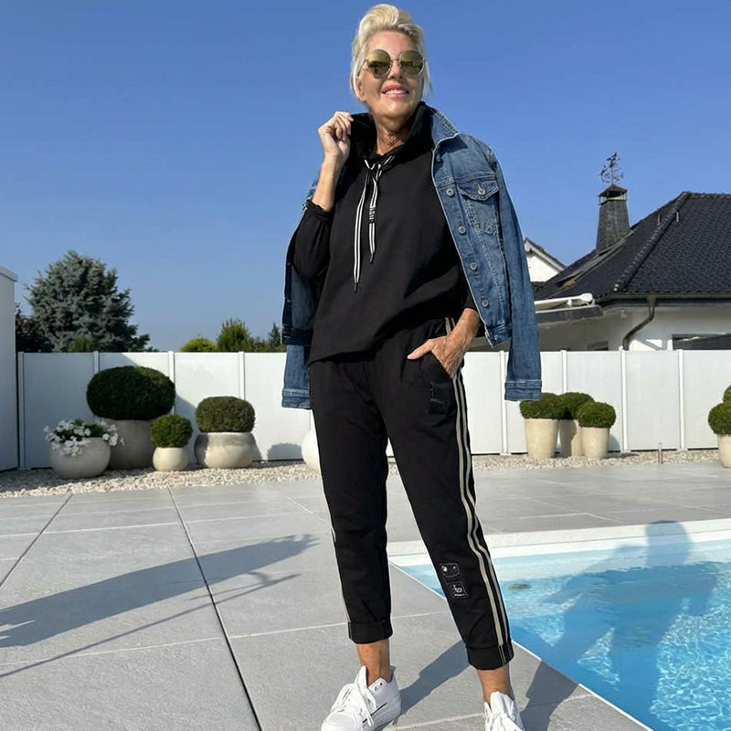 Women’s Hooded Jacket & Drawstring Pants Set