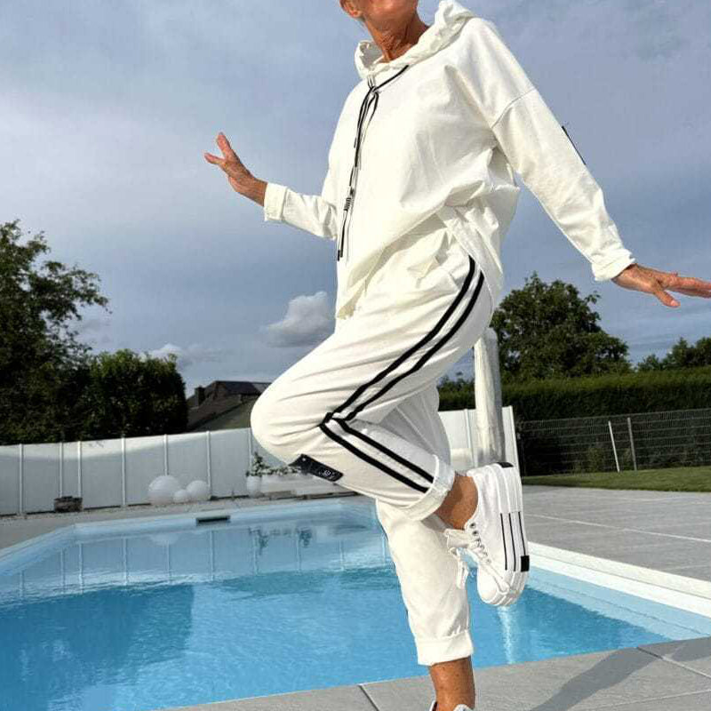 Women’s Hooded Jacket & Drawstring Pants Set
